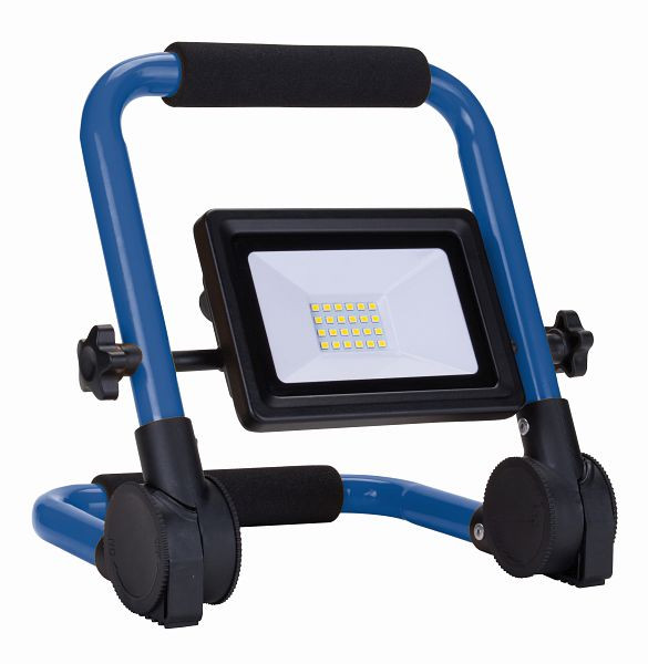 as-Schwabe LED-Mobil-Strahler 100W „Optiline“ schwarz, auf klappbarem blauen Tragegestell, 46342