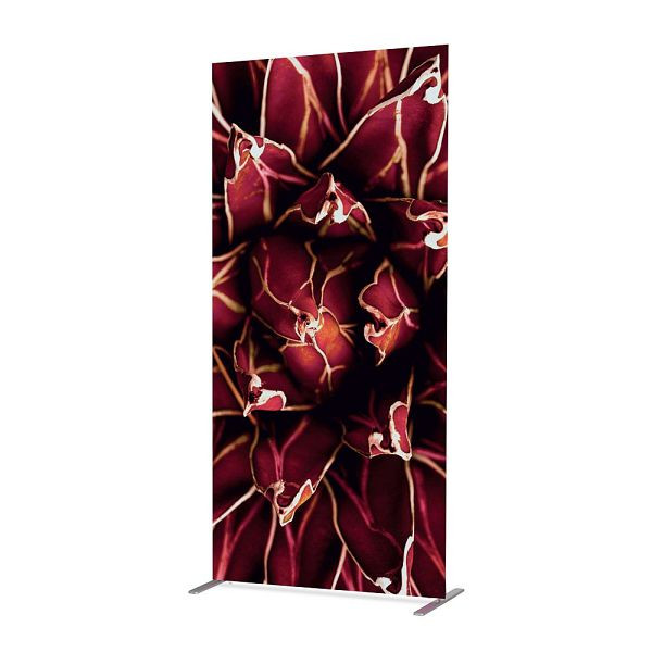 Showdown Displays Textil Raumteiler Deko 100-200 Doppel Kaktus Rot ECO, ZBSLIM100-200-DI821ECO