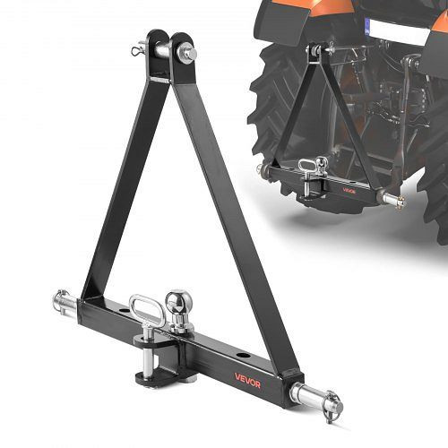 VEVOR 3-Punkt-Anhängerkupplung 5,08cm Empfänger, 2721 kg, Traktoradapter, passend für Kubota, Mahindra, John Deere, Massey Ferguson, KXSJXJSQYHYTQV871001V0