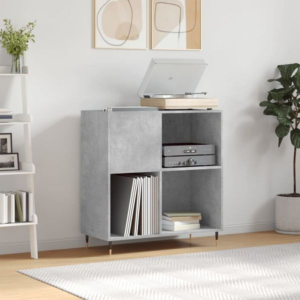 vidaXL Plattenschrank Betongrau 84,5x38x89 cm Holzwerkstoff, 831768