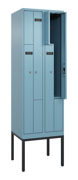 C+P Z-Spind Evolo PLUS, Gestell, 4 Fächer, 2120x600x500mm, 0010/0010, Zylinderschloss, 0490337-204 S10048