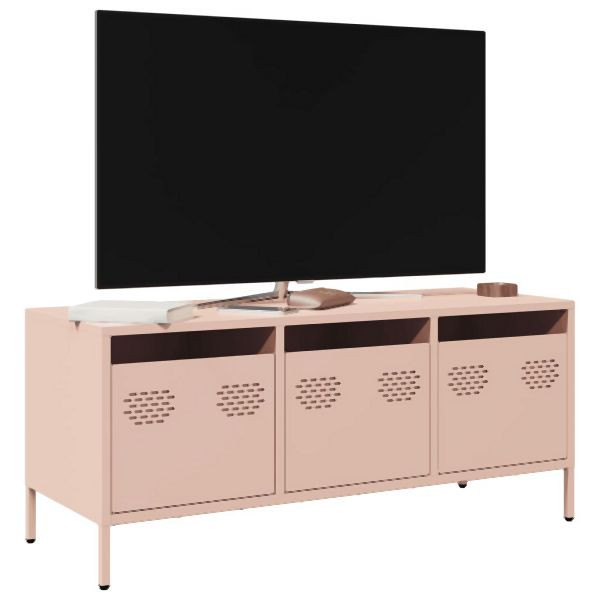 vidaXL TV-Schrank Rosa 101,5x39x43,5 cm Kaltgewalzter Stahl, 851227