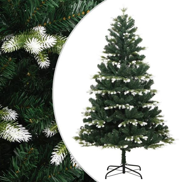 vidaXL Künstlicher Weihnachtsbaum Klappbar Beschneit 210 cm, 356758