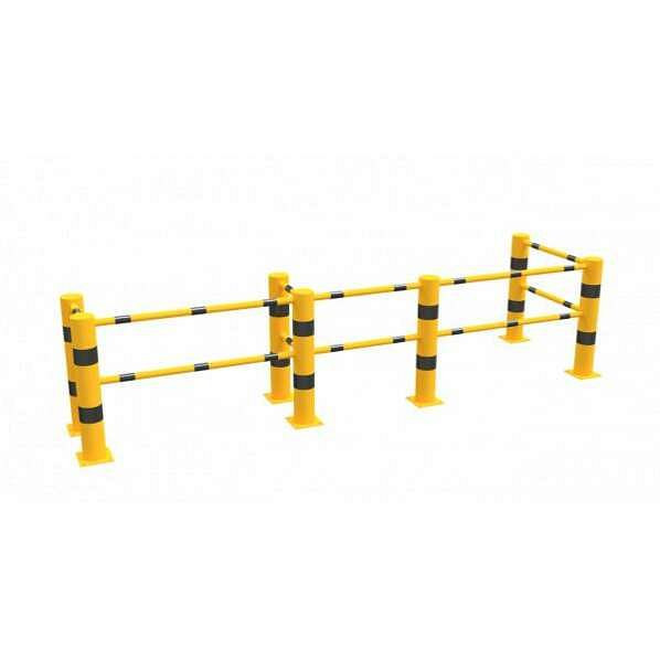 Schake T-Pfosten für Schutzgeländer zum Aufdübeln, 40158-3X90BG