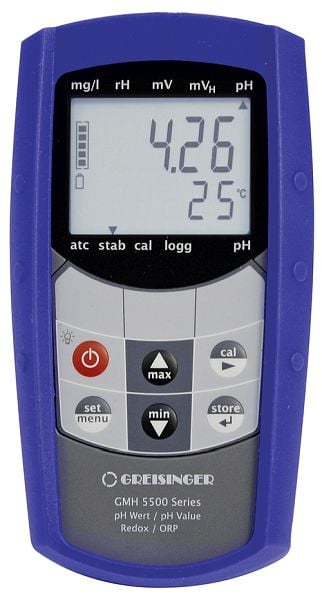Greisinger GMH 5530 Wasserdichtes pH-Handmessgerät, ohne Elektrode, 600041