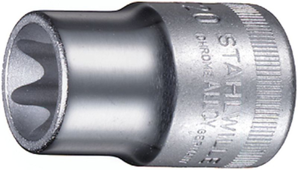 STAHLWILLE 12,5 mm (1/2") Steckschlüsseleinsatz Nr.50TX Innen-TORX E11 Länge 38 mm, 03270011