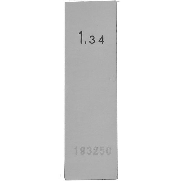 STEINLE Einzel Parallel Endmaß Stahl 1,34 mm, DIN EN ISO 3650 mit Toleranzklasse: 1, 42020046