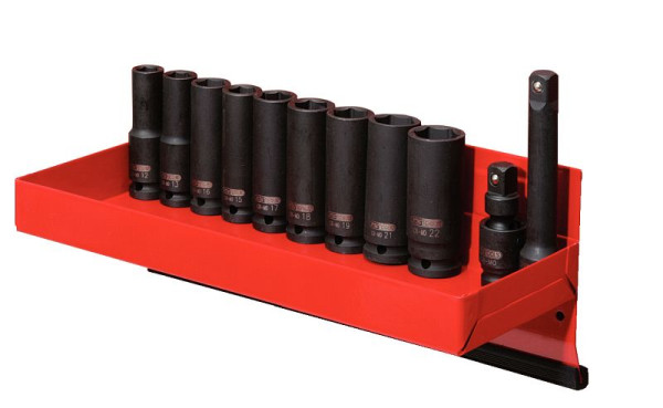 KS Tools 1/2" Sechskant-Kraft-Stecknuss-Satz, lang, 13-teilig, 515.0612