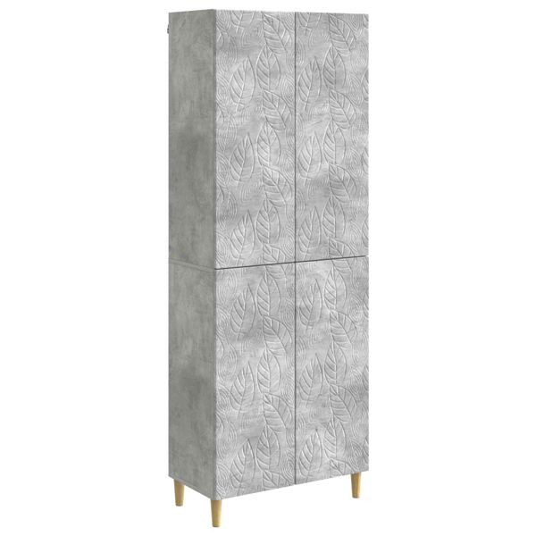 vidaXL Schrankset 2-teilig Betongrau Holzwerkstoff, 3416703