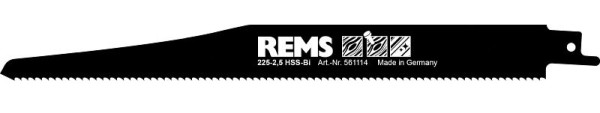 REMS Sägeblatt 225-2,5, VE: 3 Stück, 561114 R03, 4039976115810