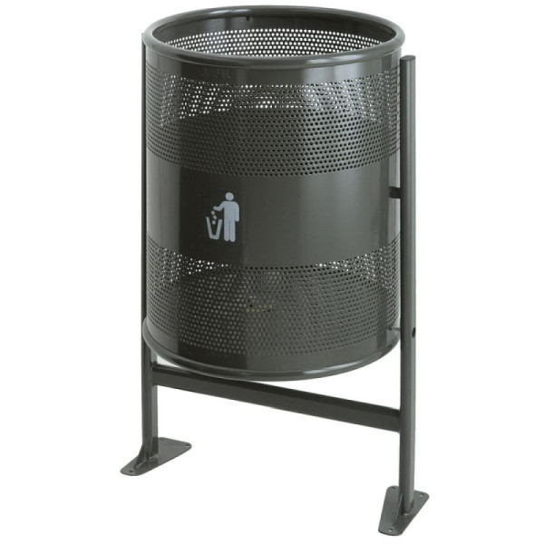 Stein HGS Abfallbehälter -P-Bins 75- 80 Liter aus Stahl, 18016