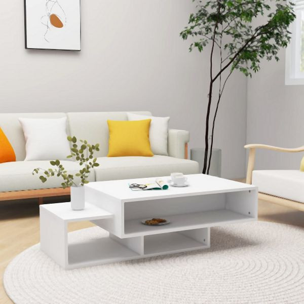vidaXL Couchtisch Weiß 105x55x32 cm Holzwerkstoff, 808522
