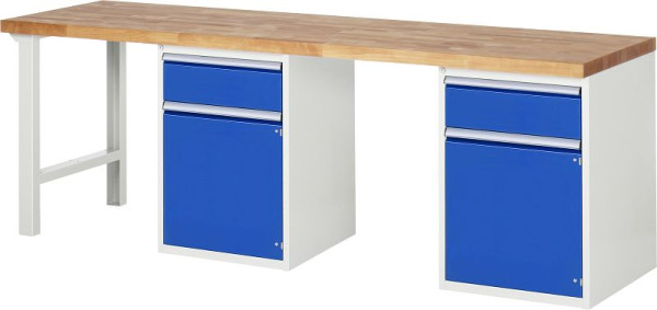 RAU Werkbank Serie 7000 - Modell 7502-8, B2500 x T700 x H840 mm, 13-7502A8-257B4S.11