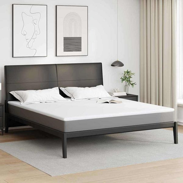 vidaXL Matratzenpads Weiß 180 x 200 cm 100% Polyester Jacquardstoff, 4106218