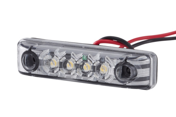 HELLA VALUEFIT Positionsleuchte, Valuefit, LED, 24V, Einbau/Schraubanschluss, Lichtscheibenfarbe: glasklar, LED-Lichtfarbe: weiß, vorne, 2PG 357 010-121