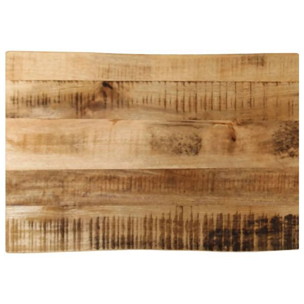 vidaXL Tischplatte mit Baumkante 60x40x2,5 cm Raues Mango Massivholz, 370656