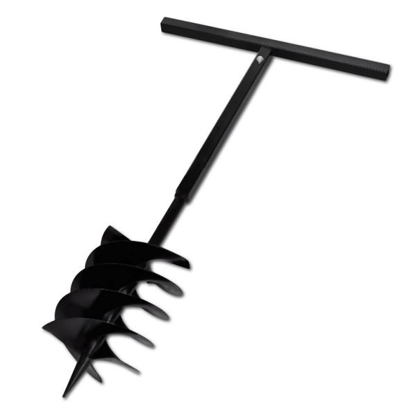 vidaXL Bohrer mit Griff 200 mm Doppelspirale Schwarz, 141028