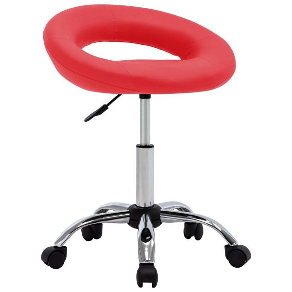 vidaXL Esszimmerstuhl Drehbar Rot Kunstleder, 3085831, 8720286728147