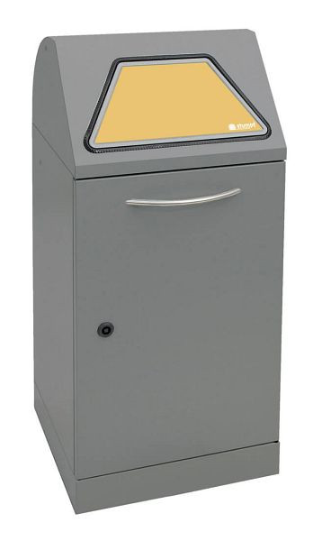 stumpf Abfalltrennung Modul-Vario 60, graualu-struktur, verzinkter Innenbehälter, 60 Liter, 625-060-0-2-100