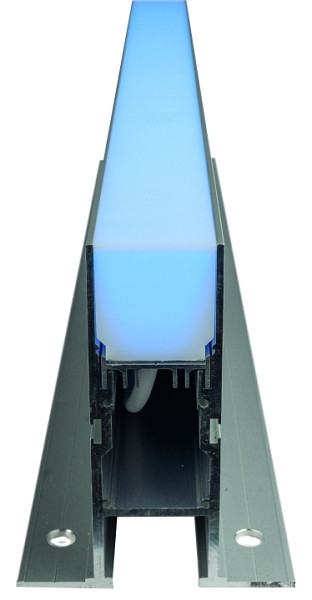 rutec Projekt Vollverguss PU, 24V, 28,8W, IP67, RGB Kementari Linear LED Bodeneinbauleuchte - 2020 mm, PFC325