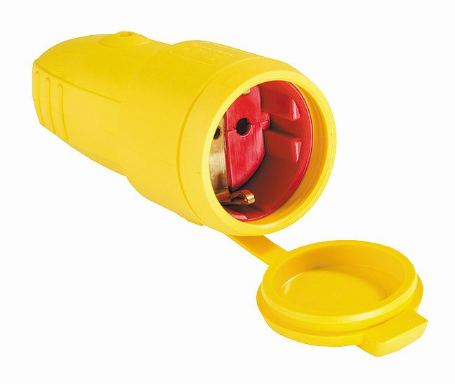 as-Schwabe Gummikupplung, gelb mit Deckel, max. Querschnitt 2,5mm², 62413