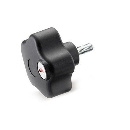 Ganter Sicherheits-Sterngriffschrauben, Kunststoff (GN 5337.9-63-M10-20-SU), VE: 5 Stück, 5337.9-63-M10-20-SU