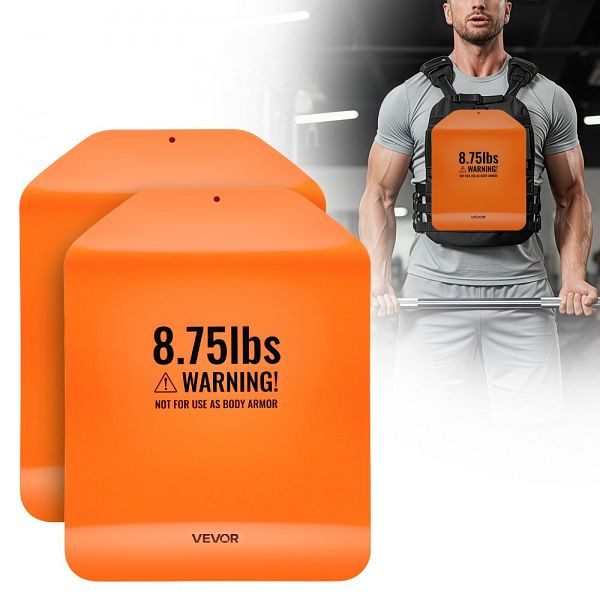 VEVOR Gewichtsplatten für Gewichtswesten, 8 kg Set (2 x 4 kg), gebogen, für WODs & funktionelles Training, HJGKPZPHJGQB133TR001V0