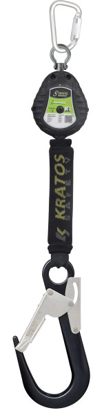 Kratos OLYMPE-S2 Gurtband Höhensicherungsgerät mit Gerüsthaken Länge 2 m, FA2050302