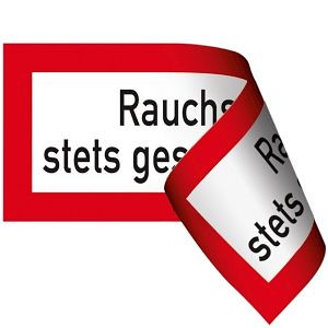 Moedel Rauchschutztür stets geschlossen halten, Folie, doppelseitig, 210x74 mm, 57232