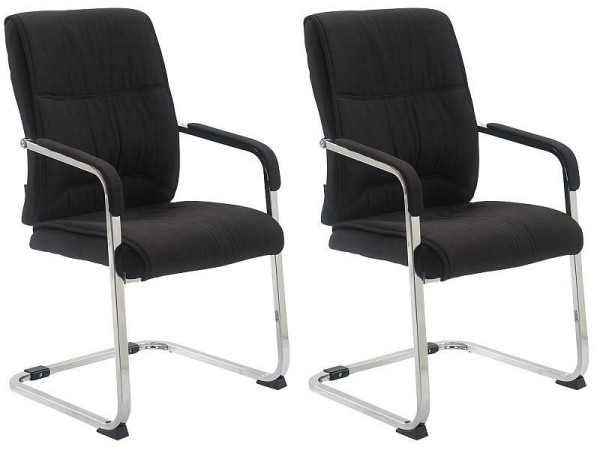 CLP Freischwinger XL Anubis Stoff, schwarz, VE: 2 Stück, 319885