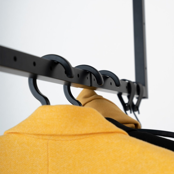 HOME DELUXE Kleiderbügel RACK schwarz 20er Set, 51460, 4058166270665