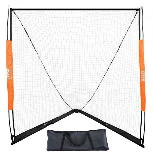 VEVOR Lacrosse-Tor, 6' x 6', tragbar mit Tragetasche, Glasfaserstange, einfach aufzubauendes College-Tor, perfekt für das Training, ZQGQQMBXK66YHXM3MV0