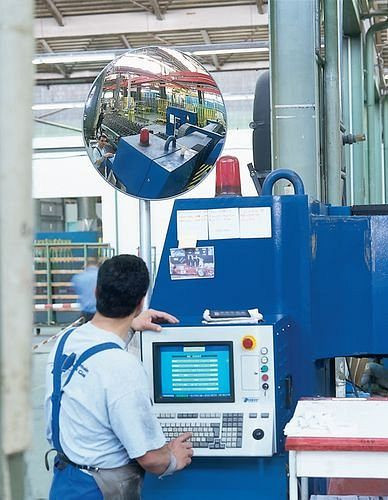 DENIOS Detektiv Beobachtungsspiegel Ø 400 mm, für Innen aus Acrylglas, 207508