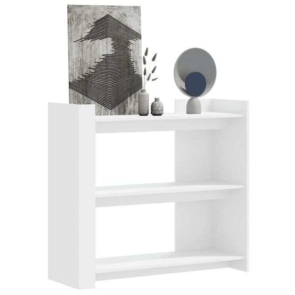 vidaXL Konsolentisch Weiß 100x35x90 cm Holzwerkstoff, 848472