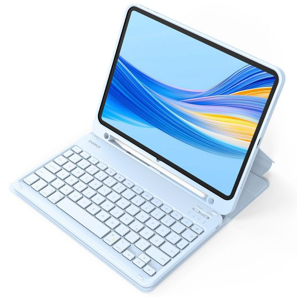 inateck Tastatur Hülle für iPad 11" (A16 2025), iPad 10; iPad Air 11" M4/M3/M2 (2026/2025/2024), iPad Air 5/4, iPad Pro 11" 4/3/2/1, blau, KB04002_blue