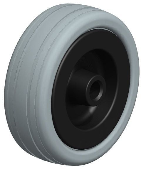 Blickle VPA 75/8G Rad aus Vollgummi, Grau, 96636