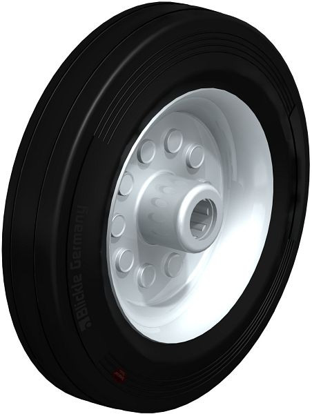 Blickle VEHI 200/20R Rad aus Vollgummi, Schwarz, 587097