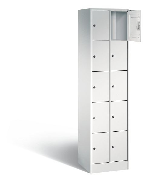 C+P Schließfachschrank Serie 8070, H1950xB460xT480mm, Farbe: Lichtgrau, 80700-20 S10000