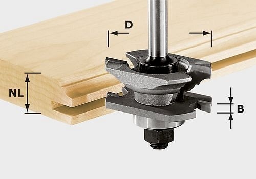 Festool Profil-Nutfräser HW S8 D46 x D12-NT, 490645