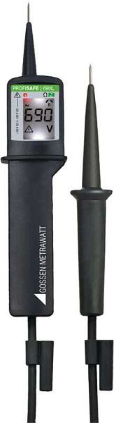 Gossen Metrawatt Spannungs-, Phasen-, Durchgangs-, Polaritätsprüfer und Drehfeldrichtungsanzeiger bis 690 V AC/DC nach DIN EN 61243-3:2011, M630J