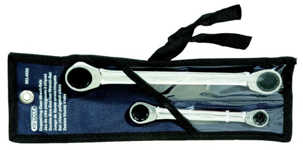 KS Tools GEARplus Doppel-Ratschenringschlüssel-Satz, 2-teilig, 503.4552