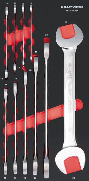 Kraftwerk PRO LINE EVA3 Doppelmaulschlüssel 20x40 10-tlg, 105.401.034