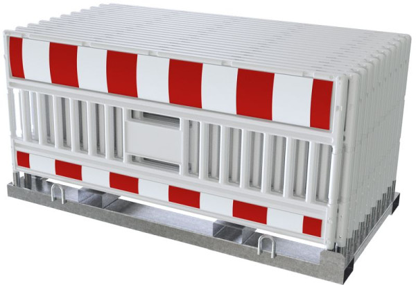 Schake Absperrschrankengitter SET Typ 32000, 20x Absperrschrankengitter ULTRA, ohne Lampenadapter, mit Folie Typ RA1/A rot/weiß, 33620K-32000