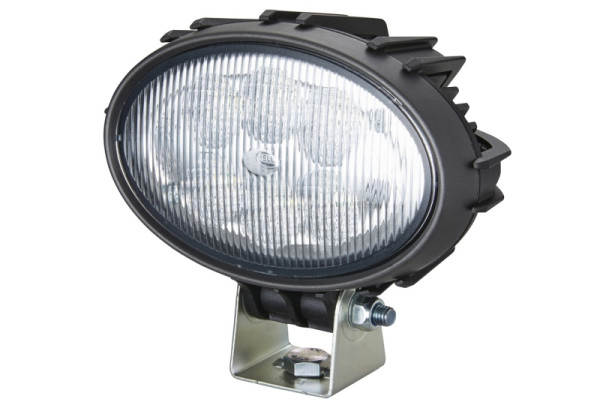 HELLA LED-Arbeitsscheinwerfer, Oval 100 Compact, 12/24V, 1850lm, geschraubt/Anbau, schwenkbarer Montagebügel, Nahfeldausleuchtung, 1GA 996 761-101