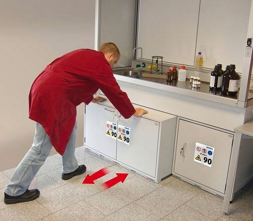 asecos Unterbausockel für Gefahrstoff-Unterbauschrank GU 140, 133471