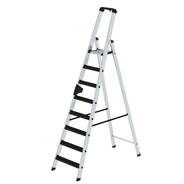 Munk Günzburger Steigtechnik Stufen-Stehleiter einseitig begehbar mit clip-step relax 9 Stufen, 042109