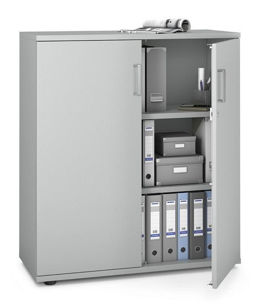Deskin Flügeltürenschrank MULTI MODUL-PRO, Dekor lichtgrau, B 1000 x H 1140 x T 420 mm, 351765