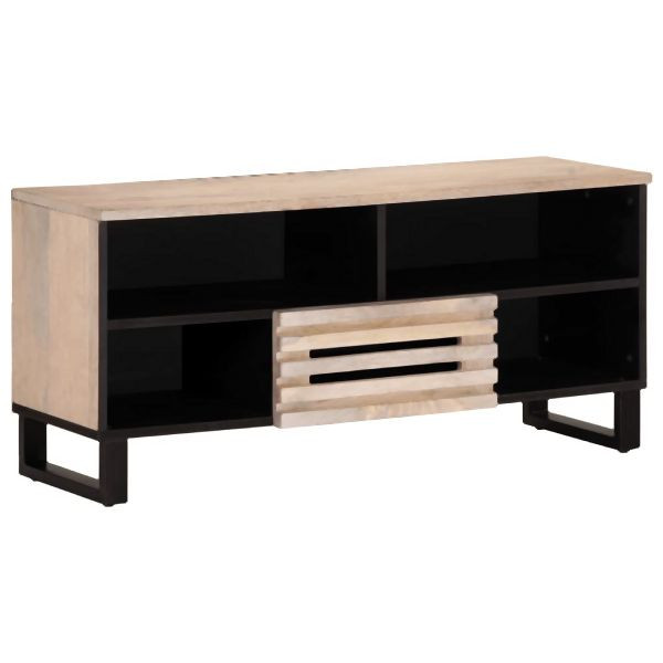 vidaXL TV-Schrank 100x34x46 cm Massivholz Mango, 377517