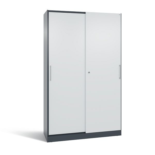 C+P Schiebetürenschrank Asisto, H1980xB1200xT435 mm, Anthrazit/Grau, 142001-000 S10186