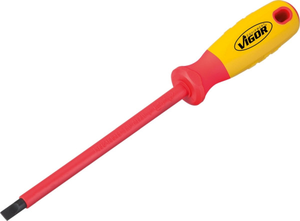 VIGOR VDE Schlitz-Schraubendreher, Schlitz Profil, 1.2 x 6.5 mm, V2061